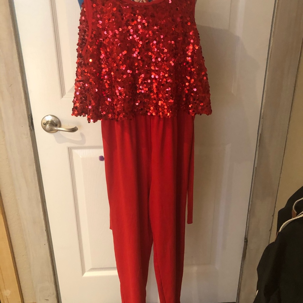 ❤️RED SEQUIN JUMPSUIT❤️